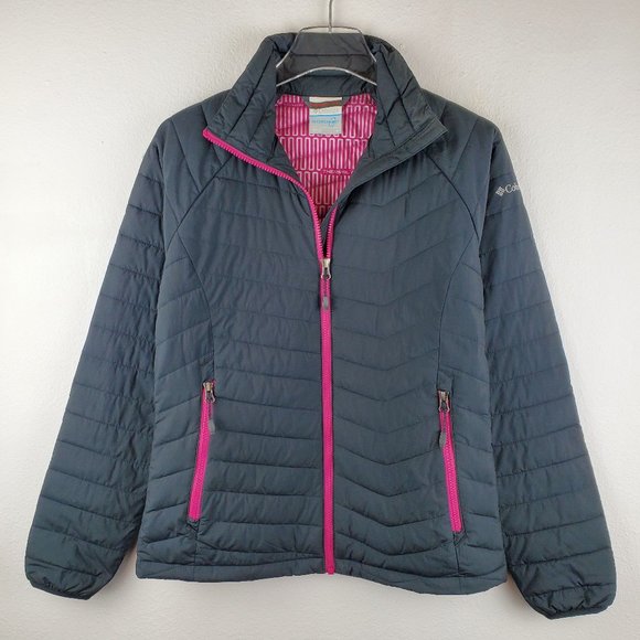 Columbia Jackets & Coats Columbia Black Pink Puffer Jacket Womens S
